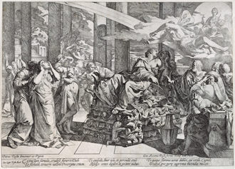 The Suicide of Dido on a Pyre by Giovanni Cesare Testa (1650-5)